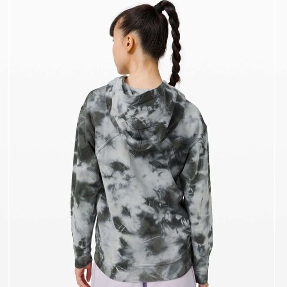 EUC Lululemon All Yours Hoodie earth dye stone gray 6 sweatshirt - Picture 3 of 9